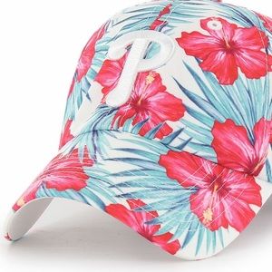 Philadelphia Phillies Sharon '47  Baseball Hat - White/Flower Pattern
